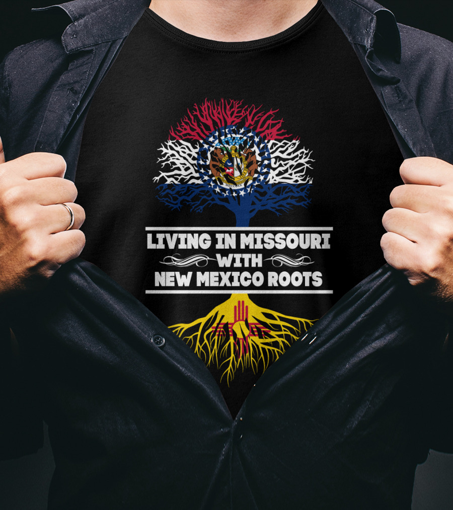 Missouri Living New Mexico Heritage Flag Tree T-Shirt