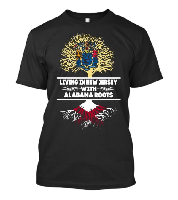 New Jersey Living Alabama Roots Heritage Tree T-Shirt