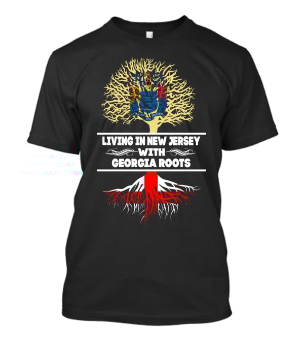 New Jersey Pride With Deep Georgia Roots Tree T-Shirt