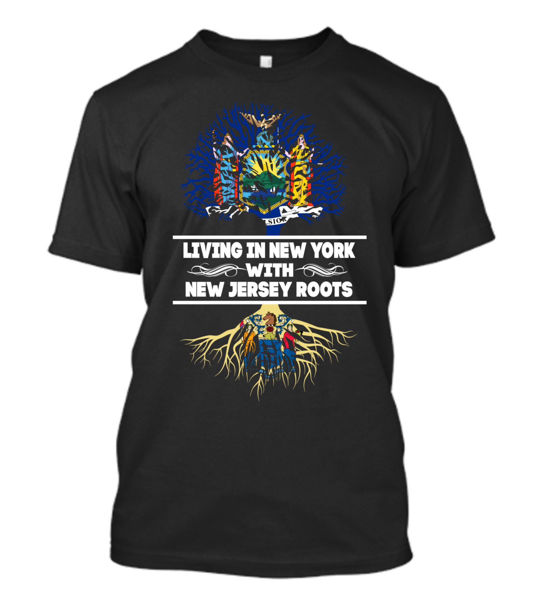 New York Life New Jersey Heritage Symbolic State Crests Connection T-Shirt