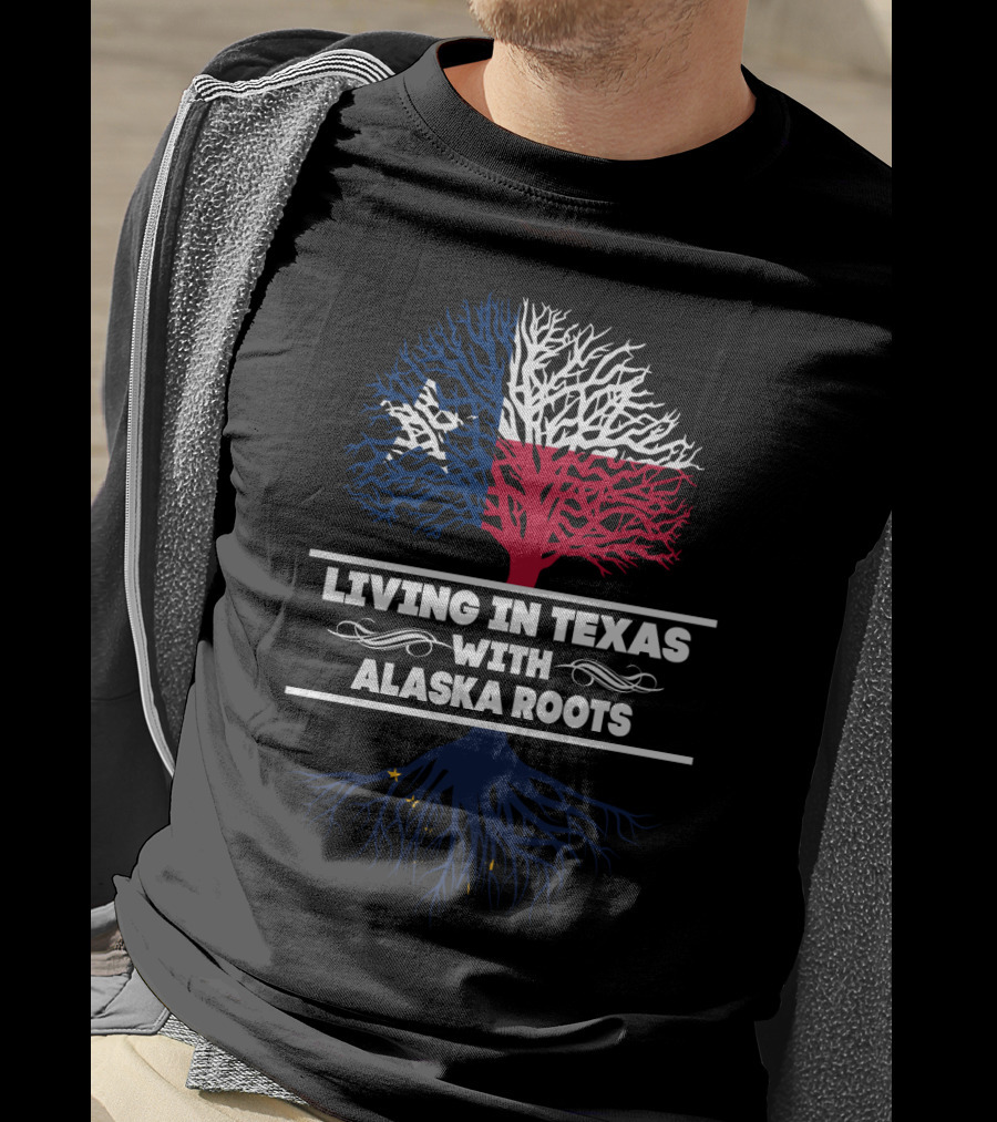 Texas Pride With Alaska Heritage: Lone Star And Northern Roots T-Shirt