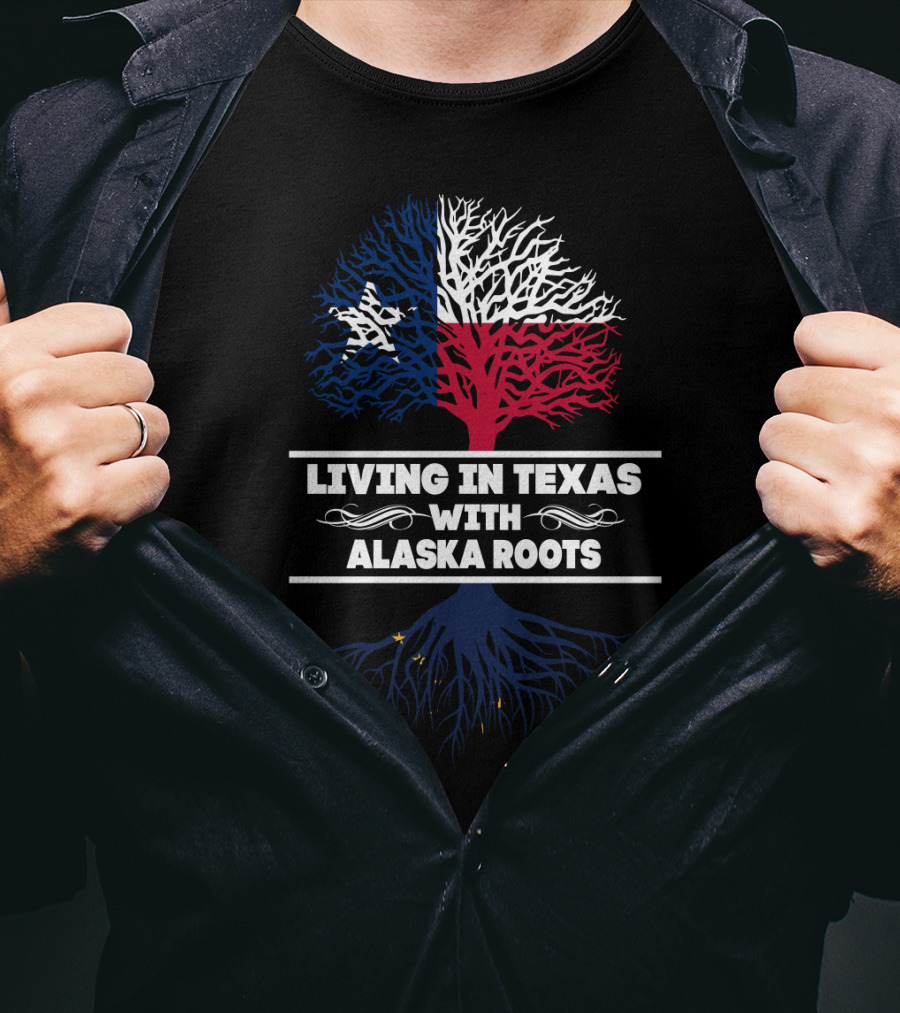 Texas Pride With Alaska Heritage: Lone Star And Northern Roots T-Shirt