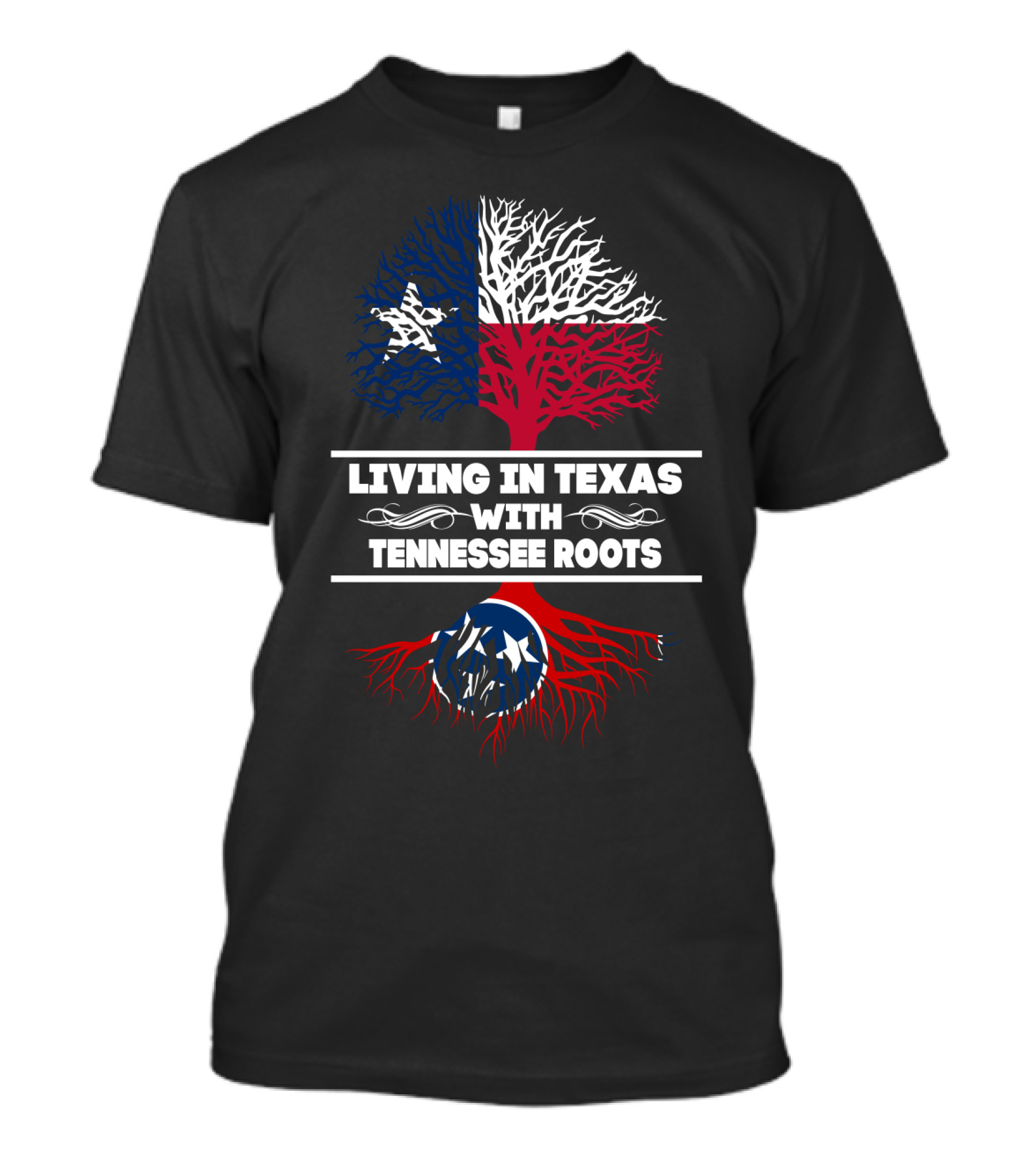 Texas Pride And Tennessee Heritage: Blending Lone Star State With Deep-rooted Volunteer Spirit T-Shirt