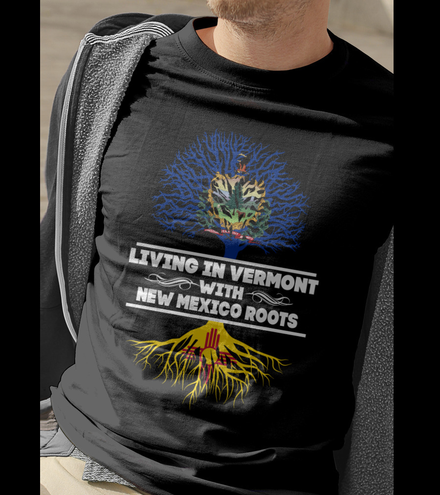 Vermont Residency New Mexico Heritage Tree Symbols T-Shirt