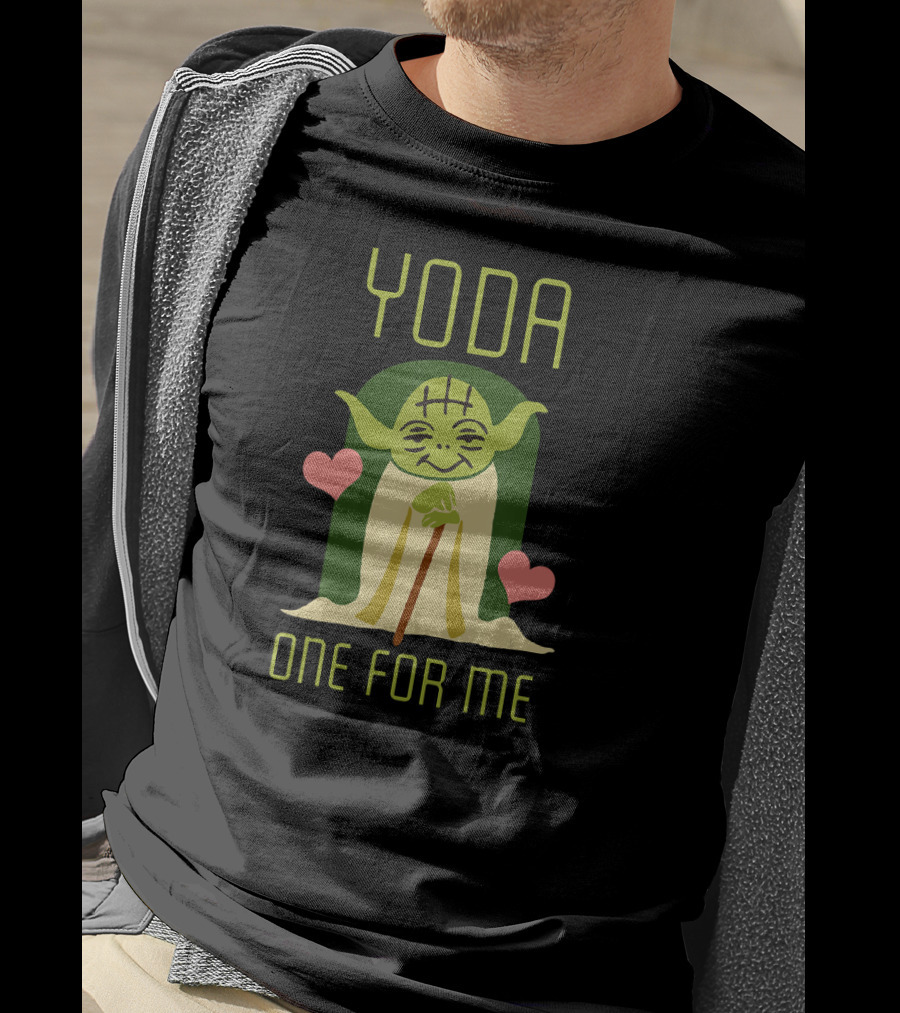 Star Wars The Mandalorian Yoda One For Me Hearts T-Shirt