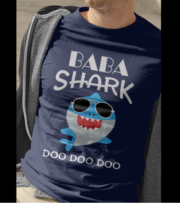 Baba Shark Doo Doo Doo Sunglasses Fun T-Shirt