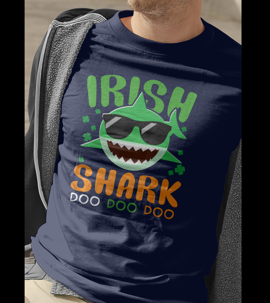 Irish Shark Doo Doo Doo St Patricks Day T-Shirt