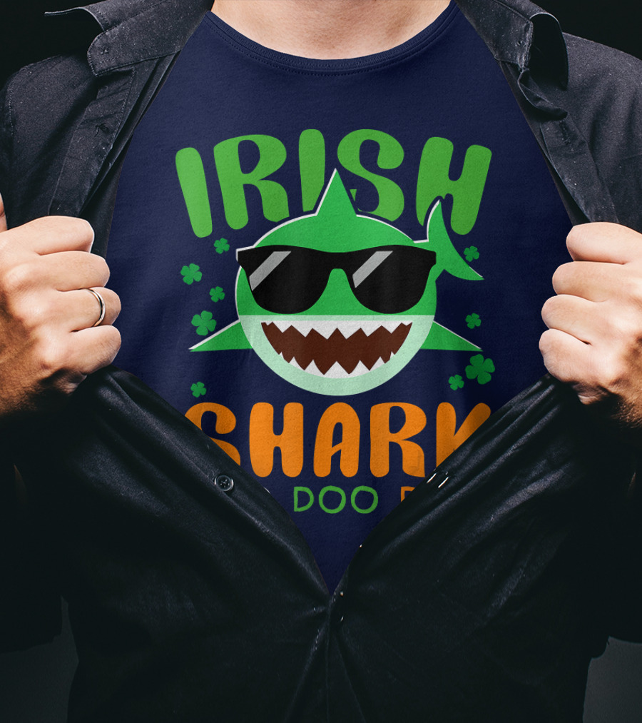 Irish Shark Doo Doo Doo St Patricks Day T-Shirt