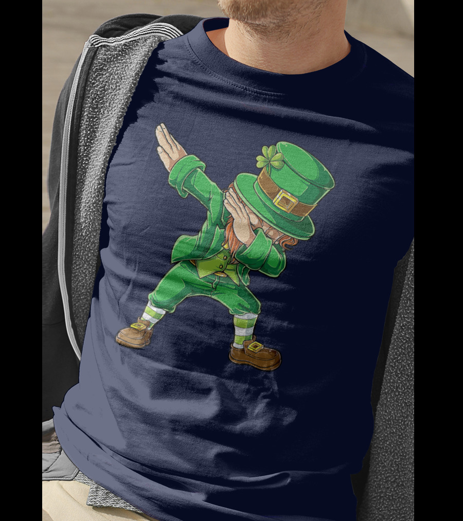 St Patricks Day Leprechaun Dabbing Boys Dab T-Shirt