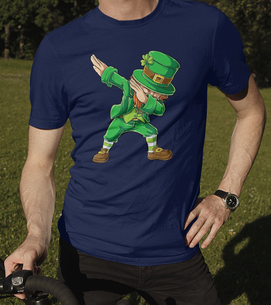 St Patricks Day Leprechaun Dabbing Boys Dab T-Shirt