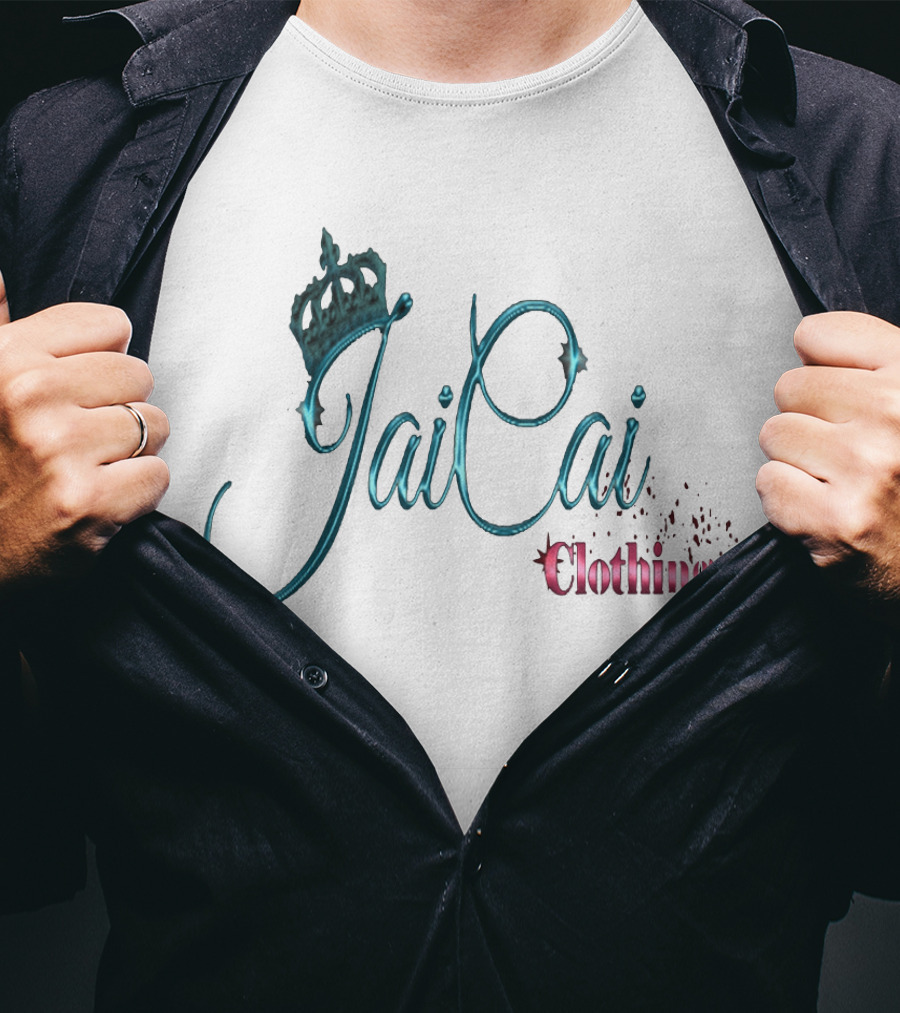 JaiCai Clothing Limited Crown Logo Script T-Shirt