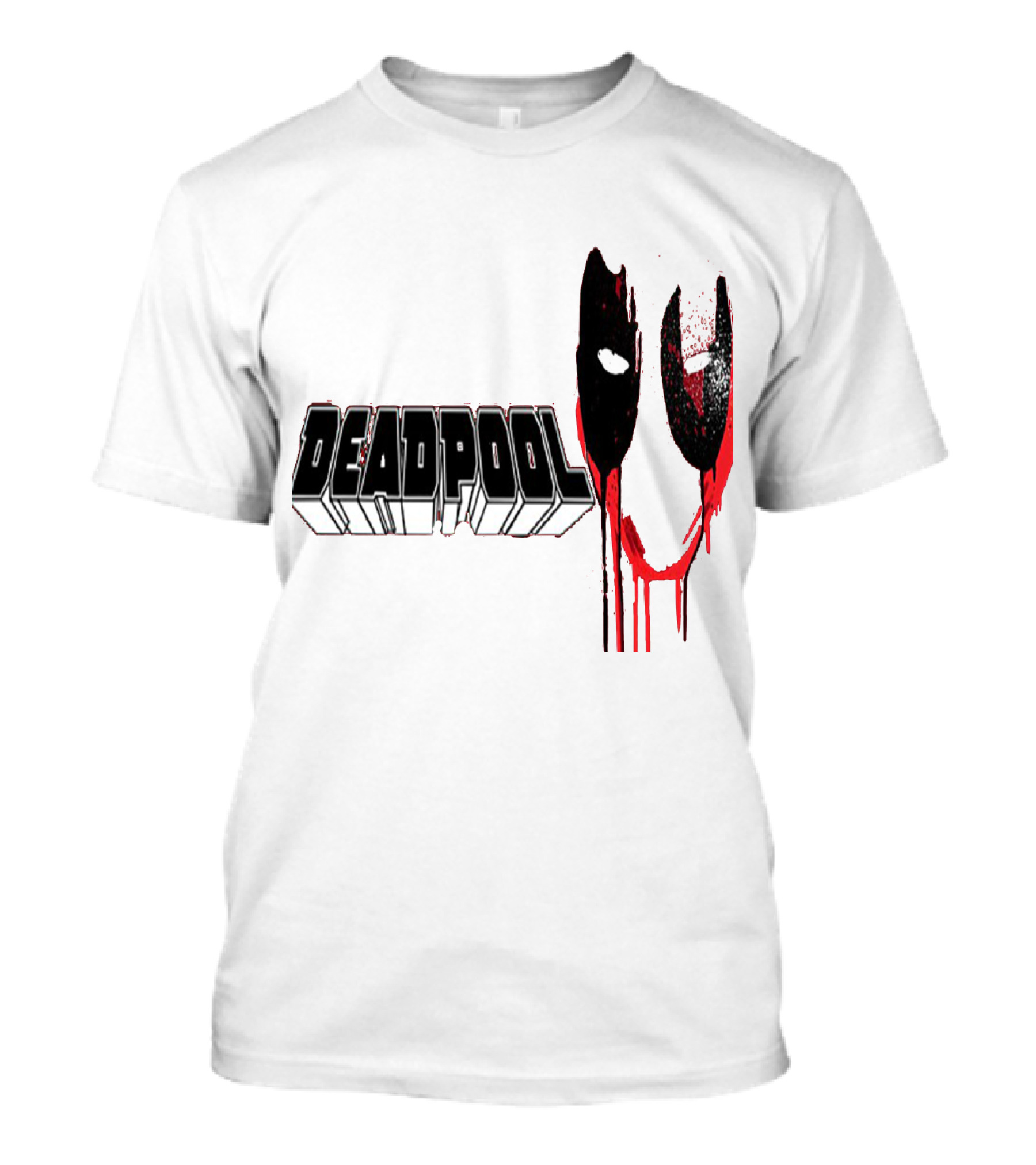 Deadpool Marvel Dripping Mask T-Shirt