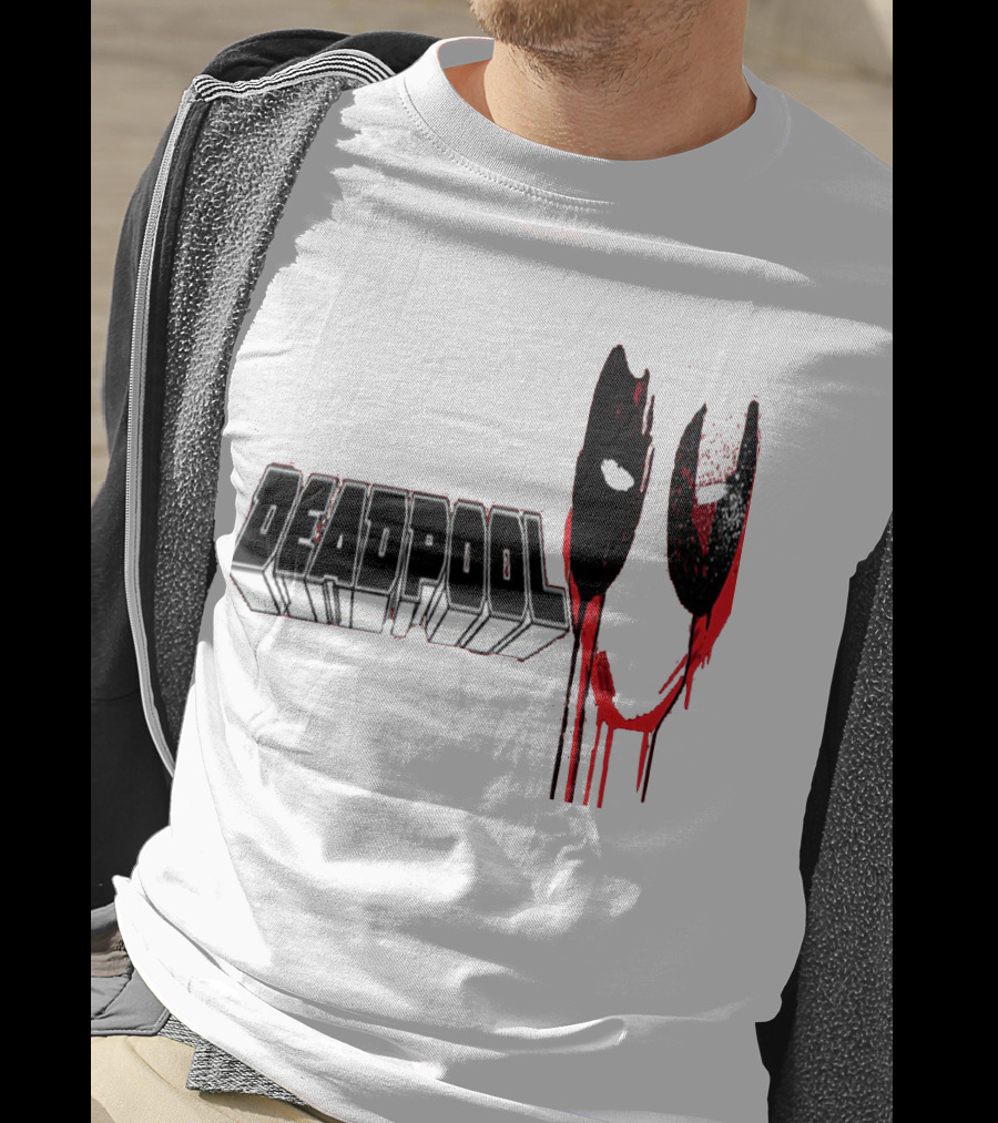 Deadpool Marvel Dripping Mask T-Shirt