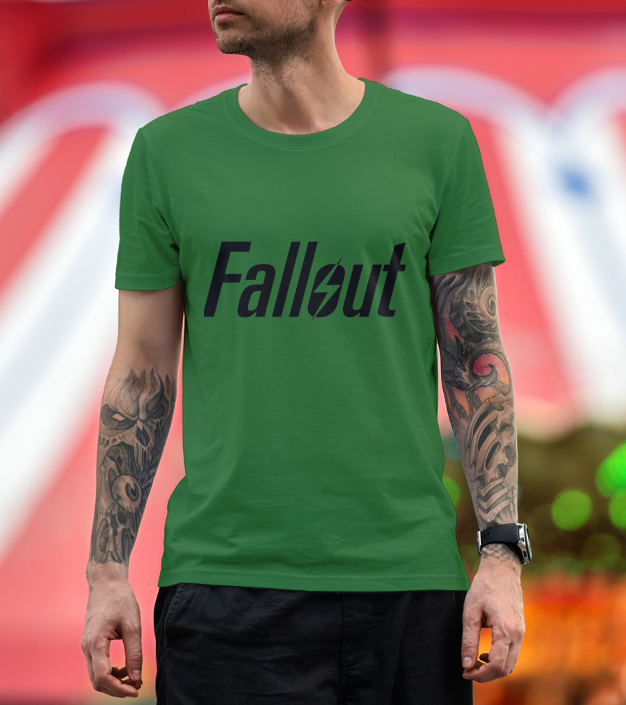 Fallout Logo Green Background T-Shirt