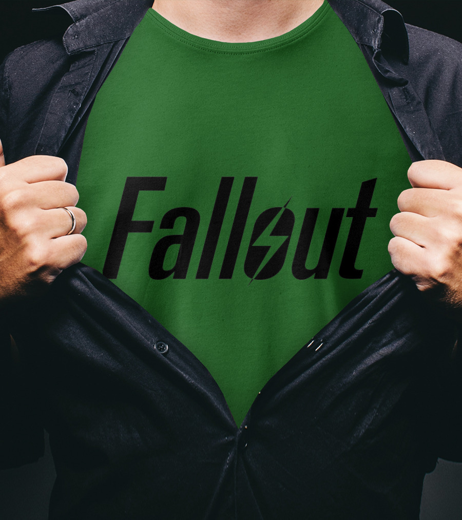 Fallout Logo Green Background T-Shirt