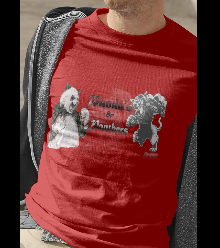 Panda's And Panthers Boxing Face-Off T-Shirt