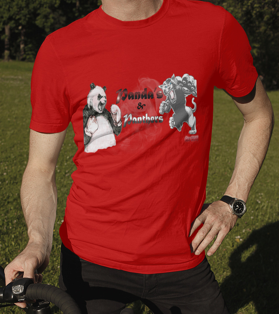 Panda's And Panthers Boxing Face-Off T-Shirt