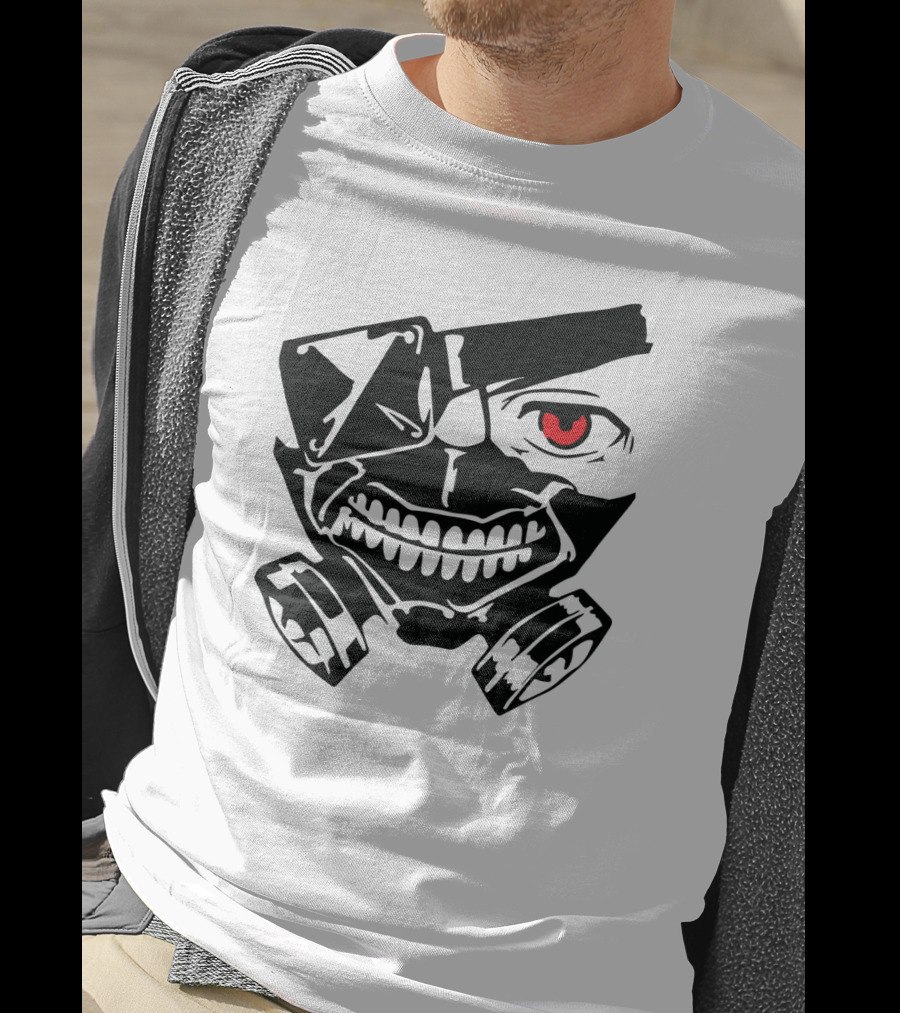 Tokyo Ghoul Kaneki Mask Iconic Anime Fan T-Shirt
