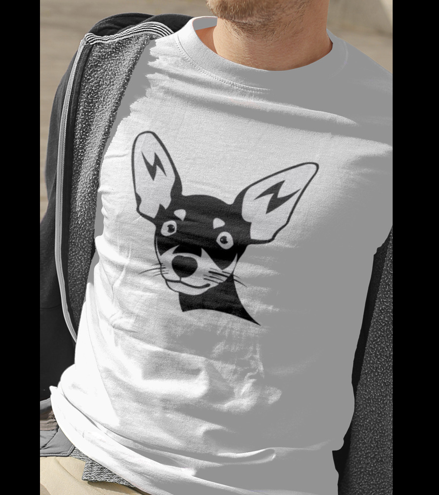 Chihuahua Dog Face Minimalist T-Shirt