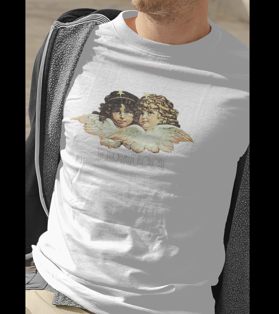 Fiorucci Angel Graphic Crop Top With Cherub T-Shirt