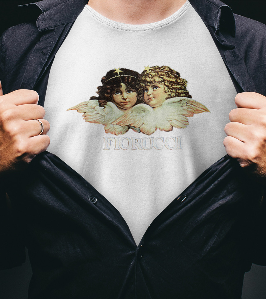 Fiorucci Angel Graphic Crop Top With Cherub T-Shirt