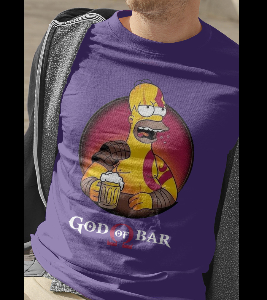God Of Bar Homer Kratos Mashup T-Shirt