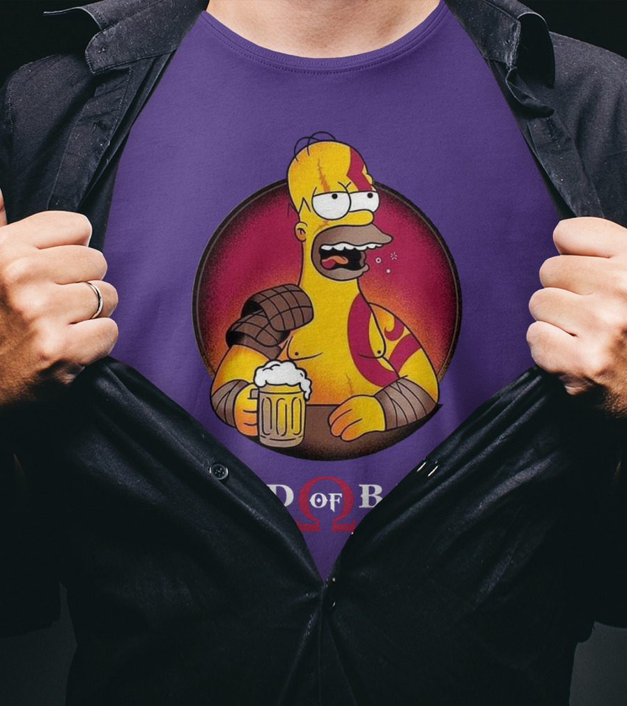 God Of Bar Homer Kratos Mashup T-Shirt