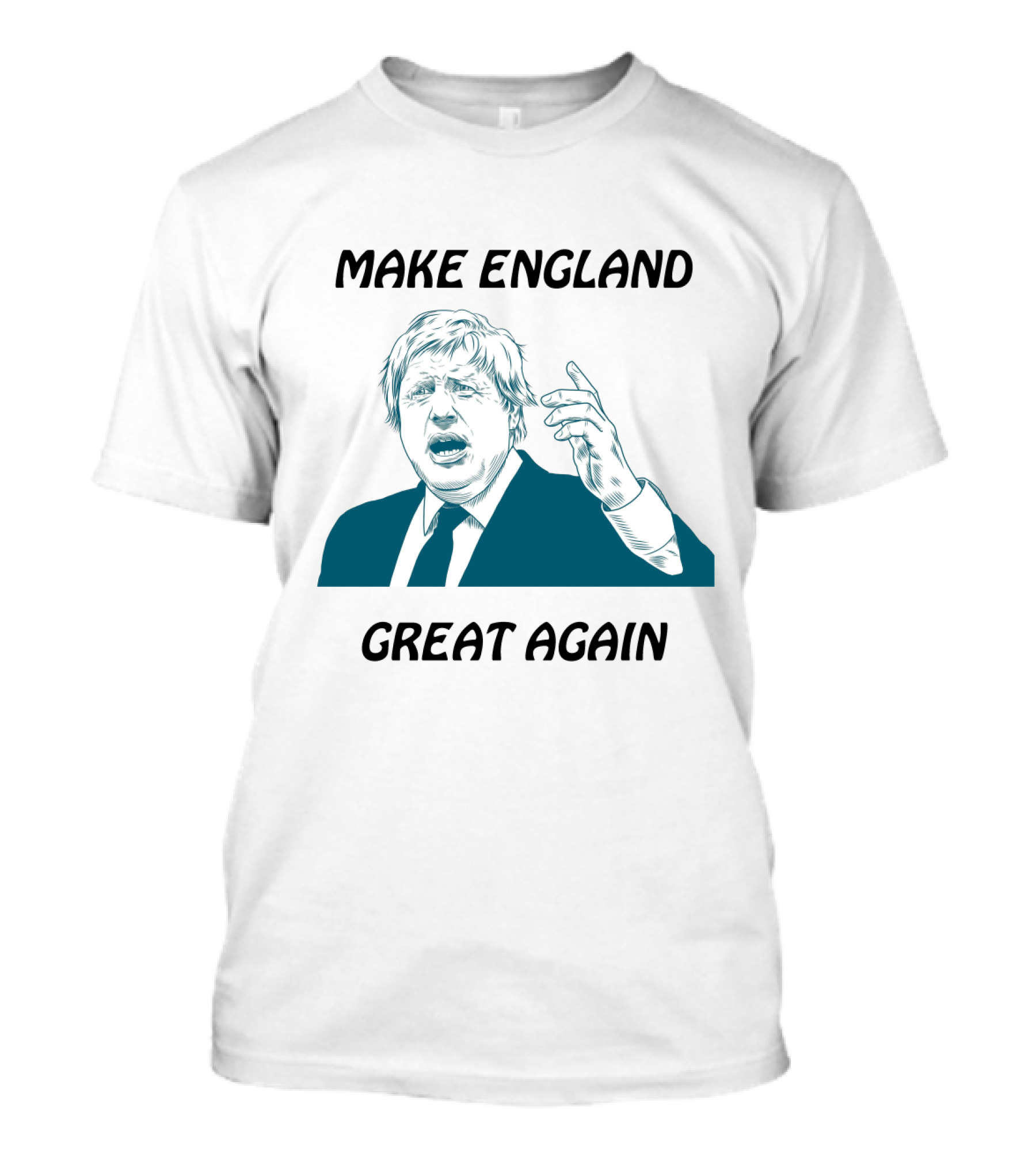 Boris Johnson Make England Great Again Political Commentary Caricature T-Shirt