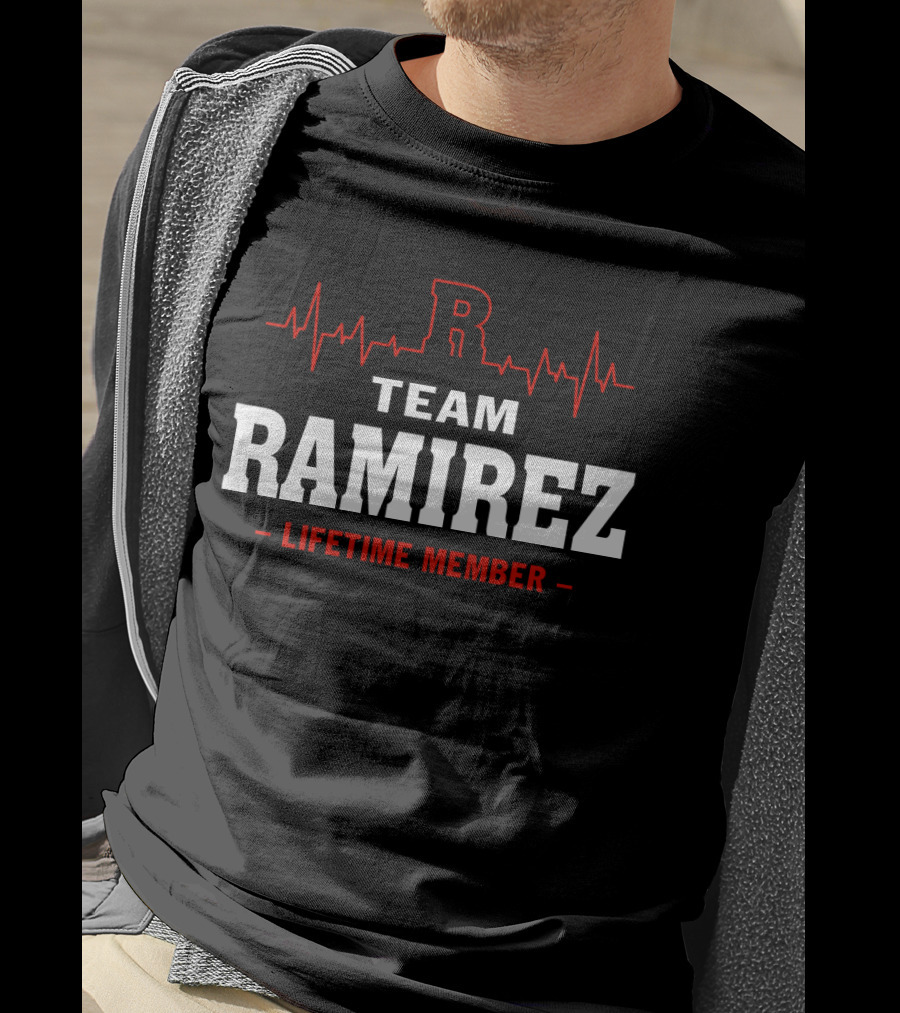Team Ramirez Lifetime Member Heartbeat T-Shirt