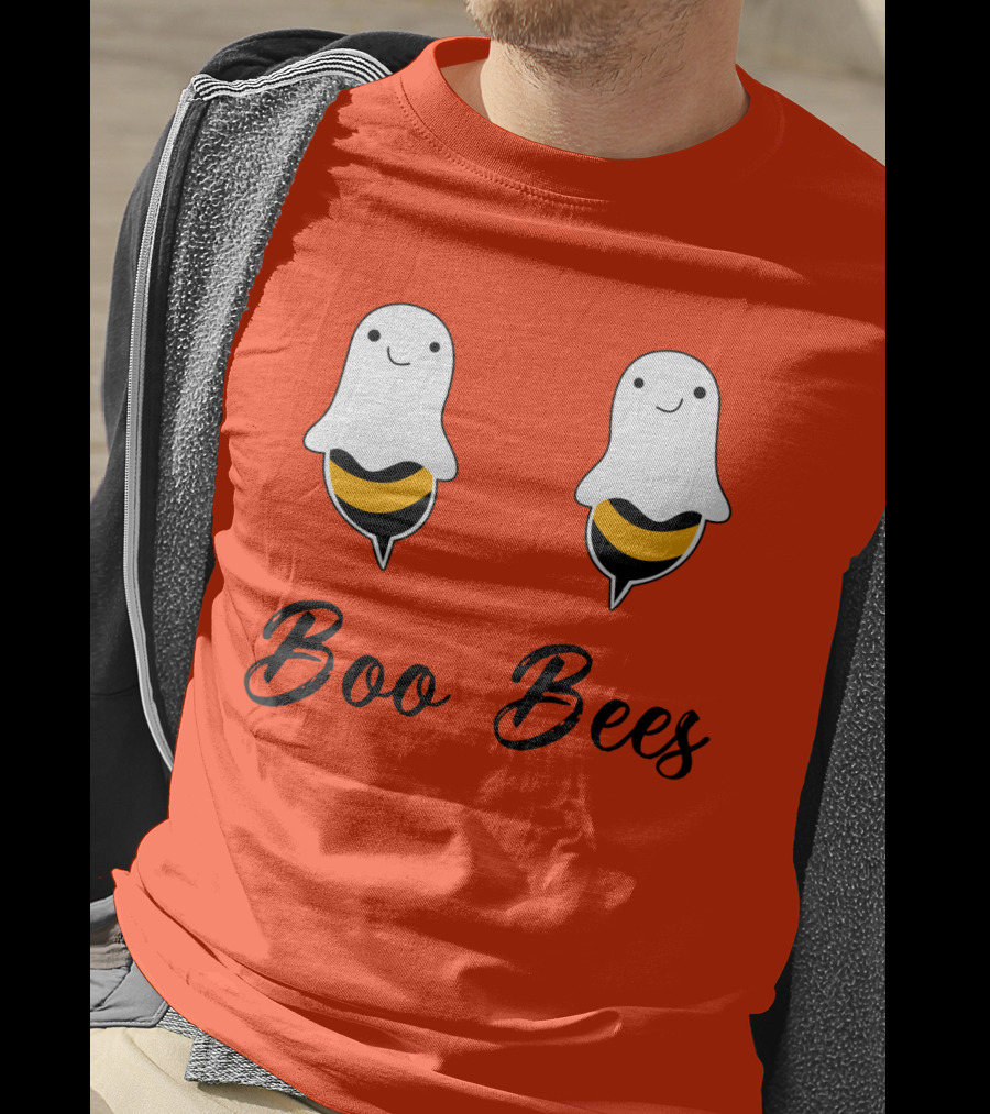 Boo Bees Funny Ghost Bee Pun Halloween T-Shirt