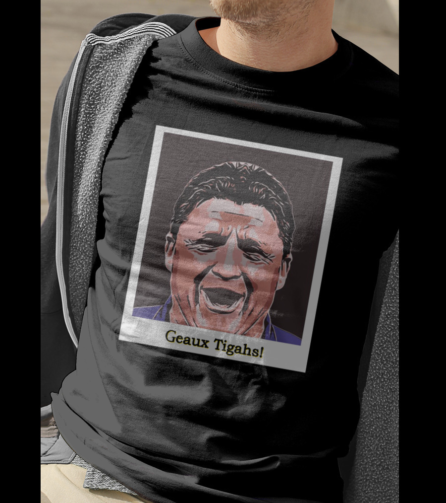 Geaux Tigahs Ed Orgeron LSU Spirit T-Shirt