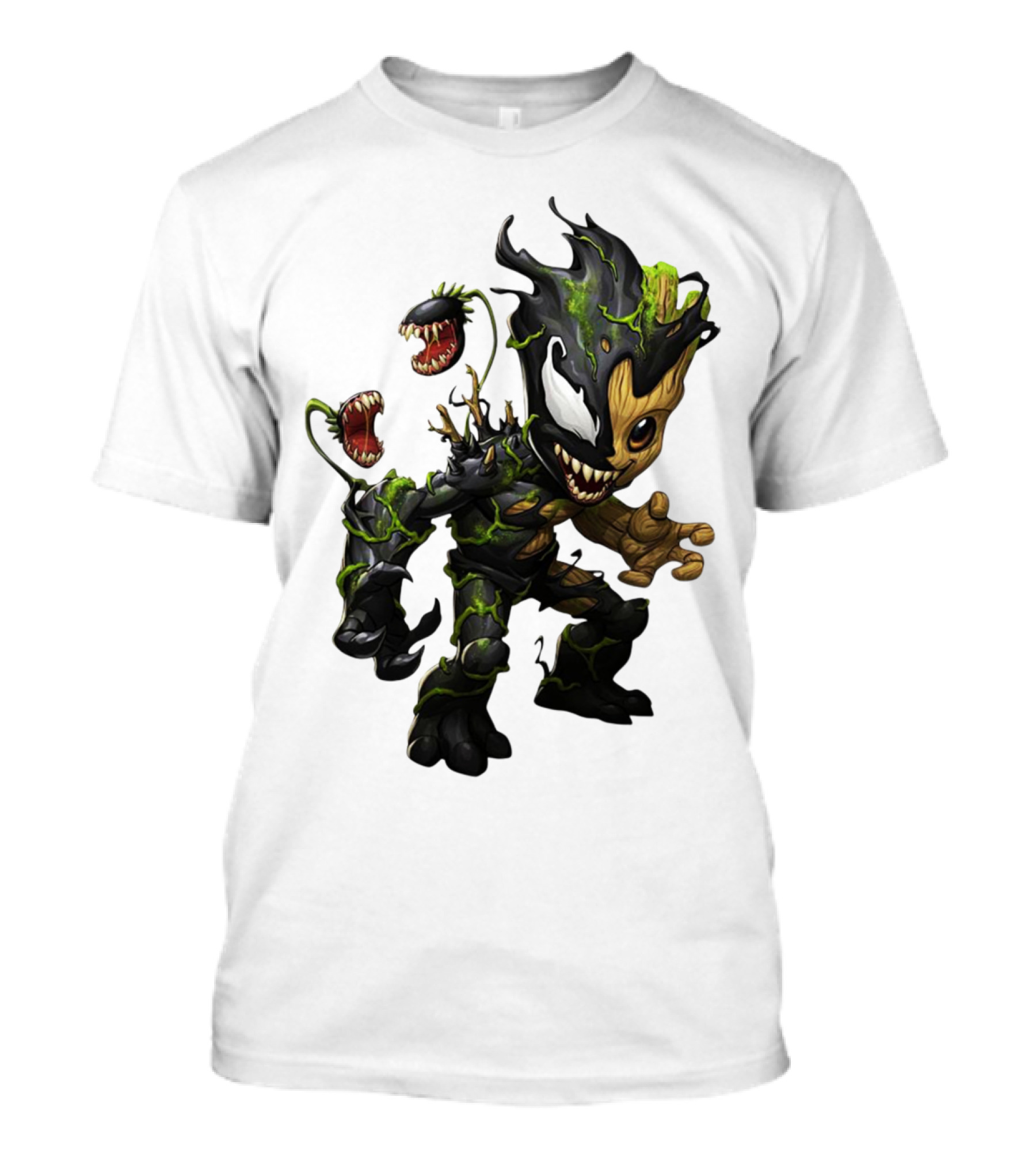 Baby Groot Venom Mashup Character Fusion T-Shirt