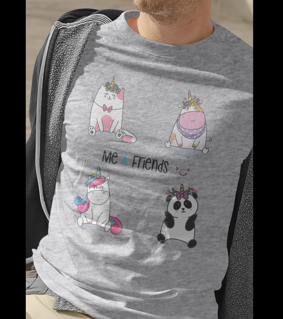 Me And Friends Cute Animal Collection T-Shirt