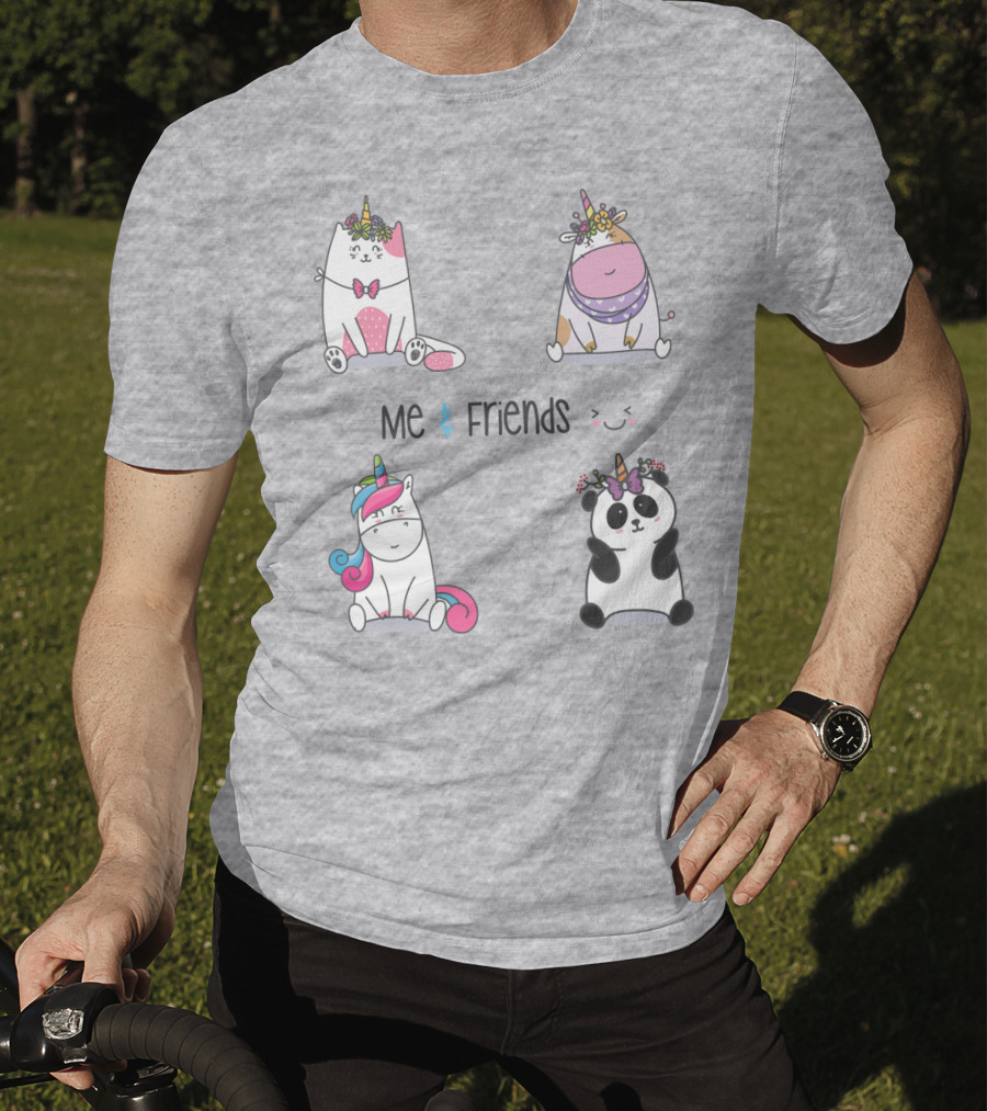 Me And Friends Cute Animal Collection T-Shirt