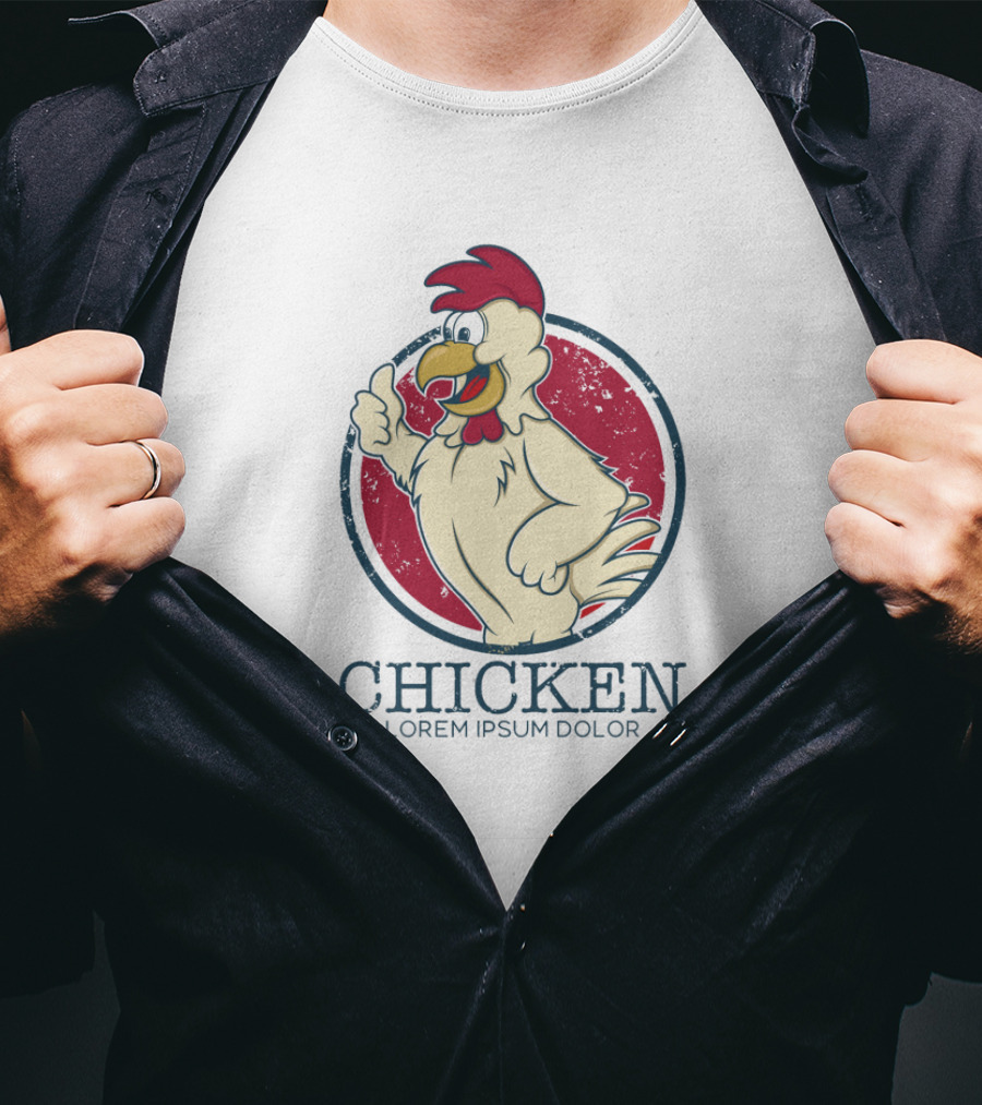 Chicken Winner Dinner Thumbs Up T-Shirt