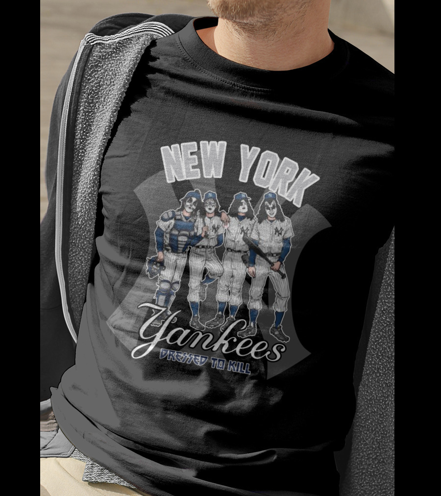 New York Yankees Kiss Dressed To Kill T-Shirt