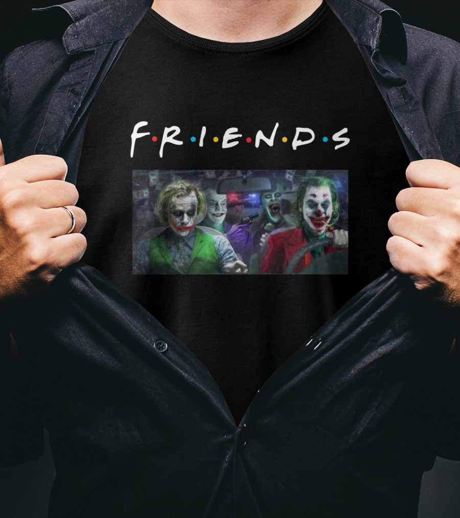 Joker Characters Friends TV Show T-Shirt