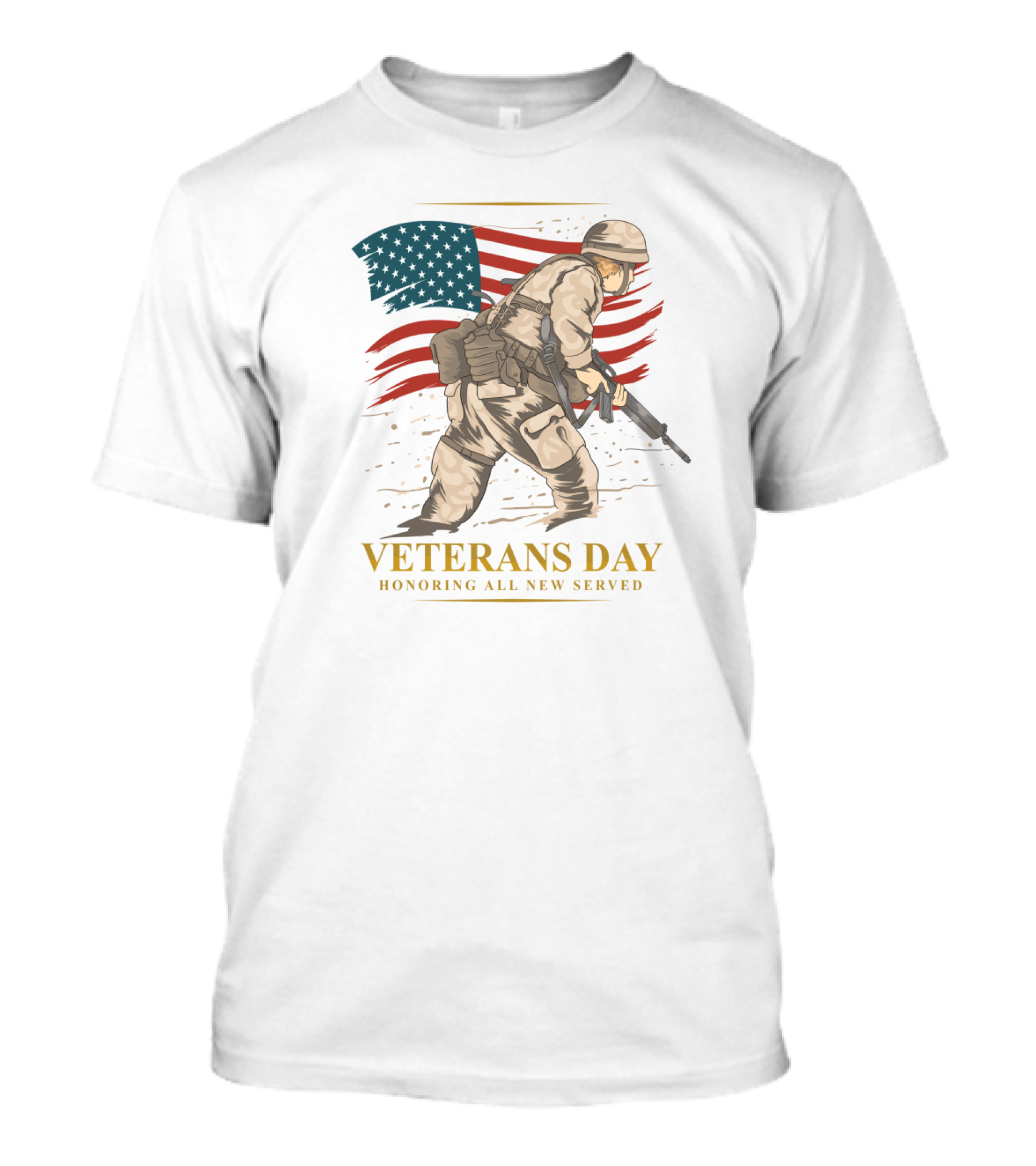 Veterans Day Honoring All New Served Memorial T-Shirt