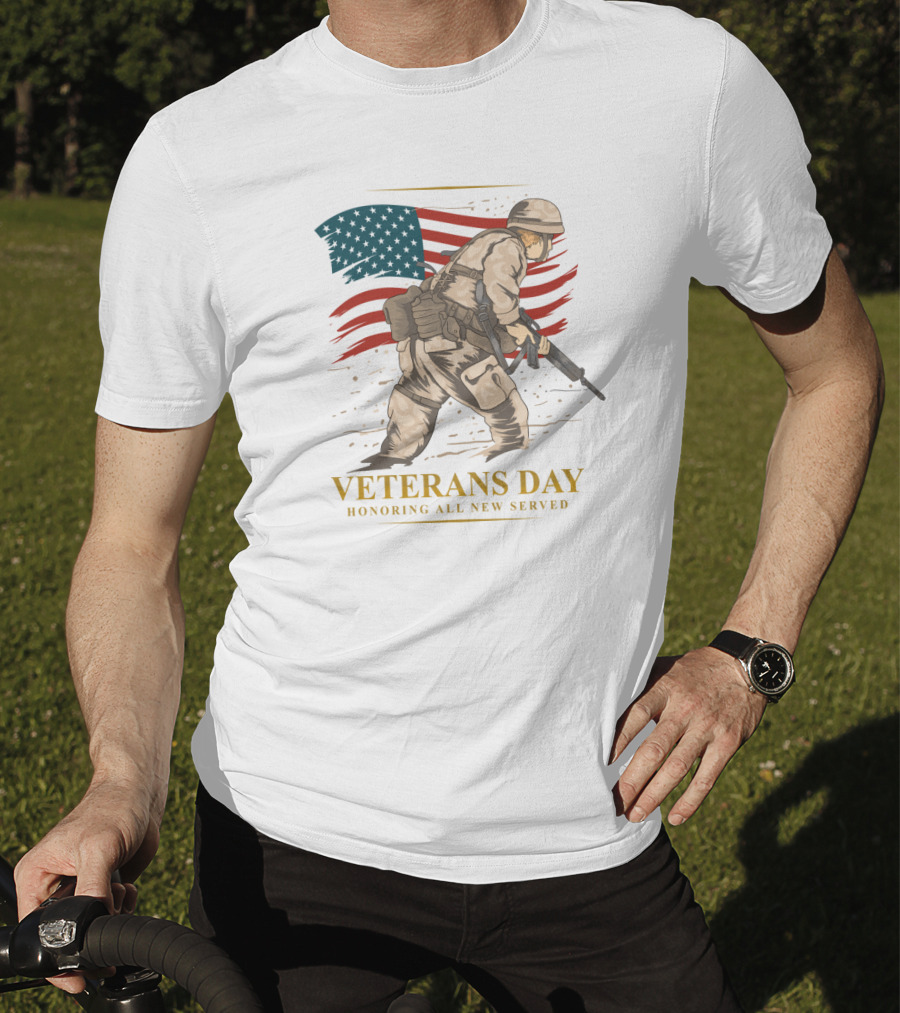 Veterans Day Honoring All New Served Memorial T-Shirt