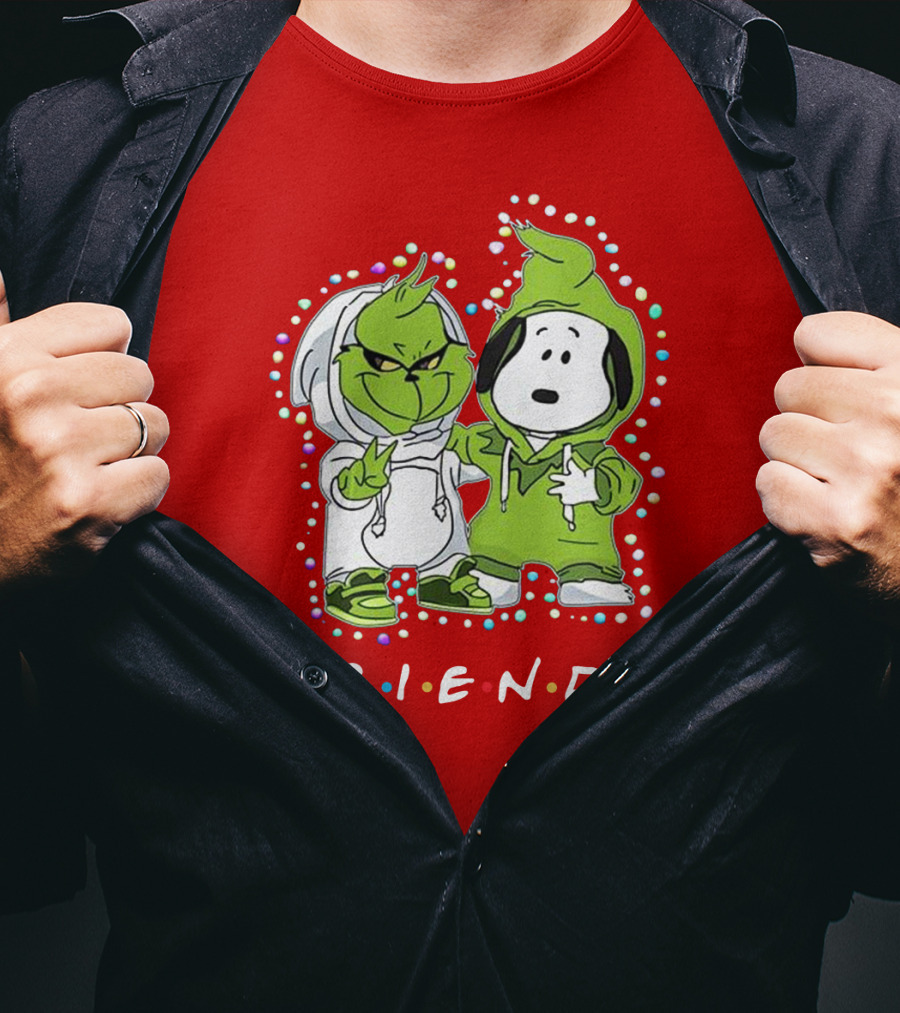 Baby Snoopy And Grinch Friends TV Show Hoodie Characters T-Shirt