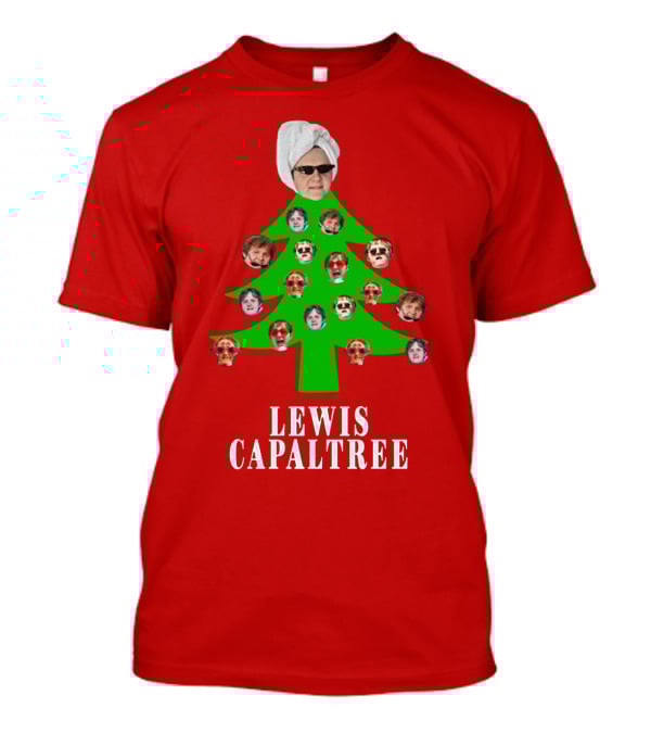 Lewis Capaltree Christmas Tree Face Collage Jumper T-Shirt