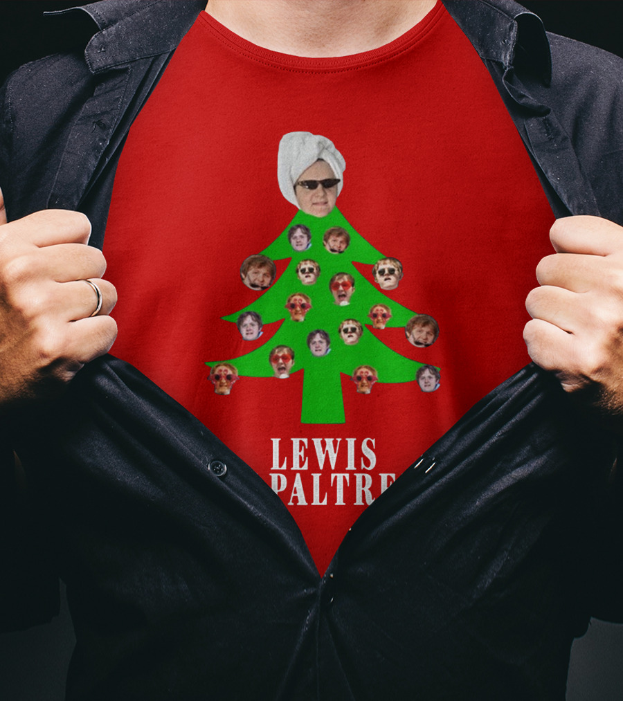 Lewis Capaltree Christmas Tree Face Collage Jumper T-Shirt