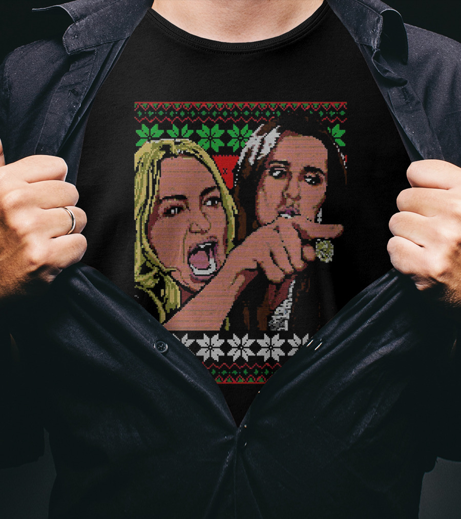 Taylor Armstrong Woman Yelling Meme Ugly Christmas T-Shirt