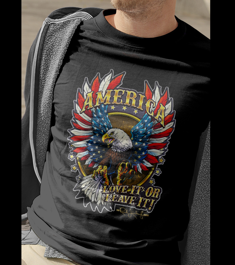 America Love It Or Leave It Bald Eagle Stars The Rush Limbaugh Show T-Shirt