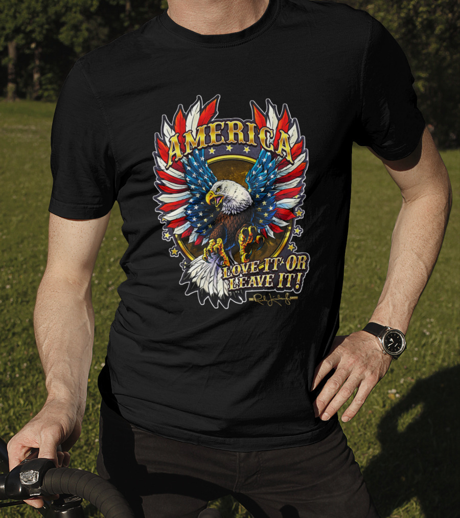 America Love It Or Leave It Bald Eagle Stars The Rush Limbaugh Show T-Shirt
