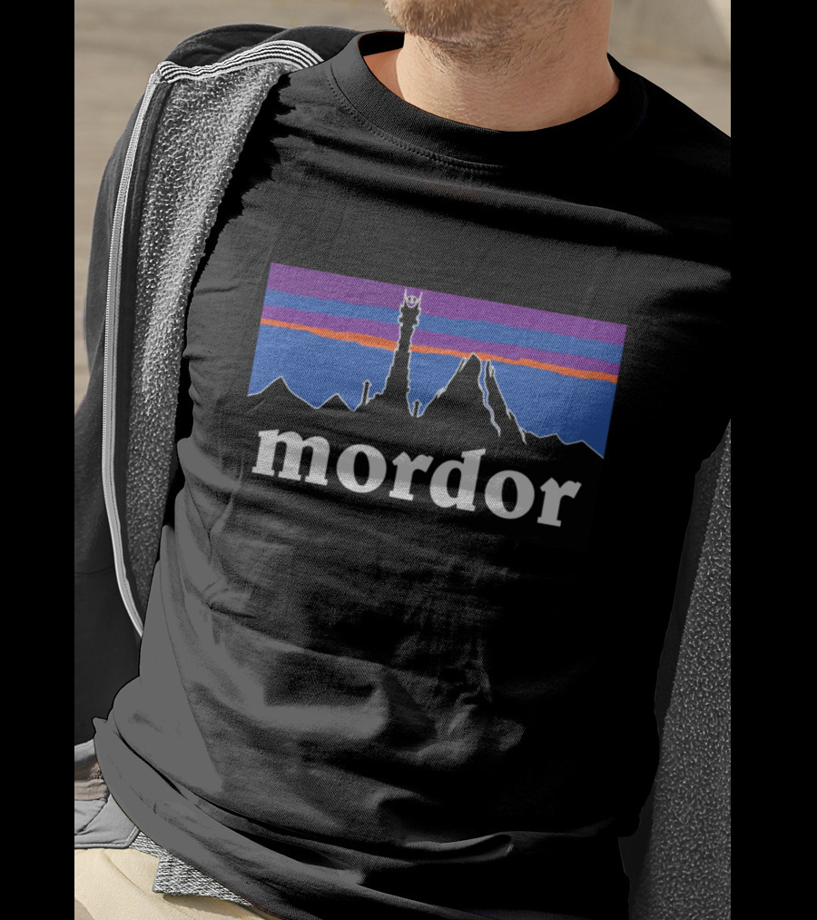 Mordor Eye Of Sauron Sunset Landscape T-Shirt
