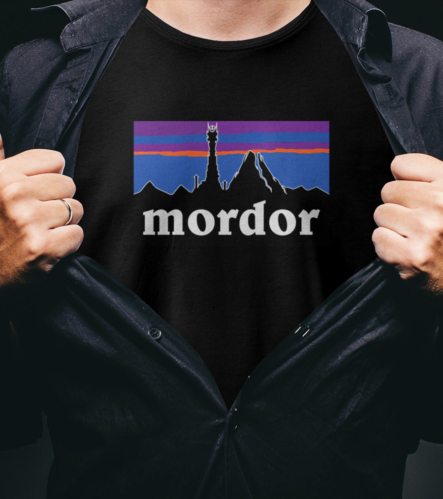 Mordor Eye Of Sauron Sunset Landscape T-Shirt
