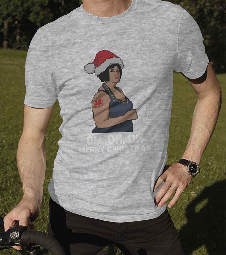 Nessa Oh Oh Oh Merry Christmas Santa Hat Jumper T-Shirt