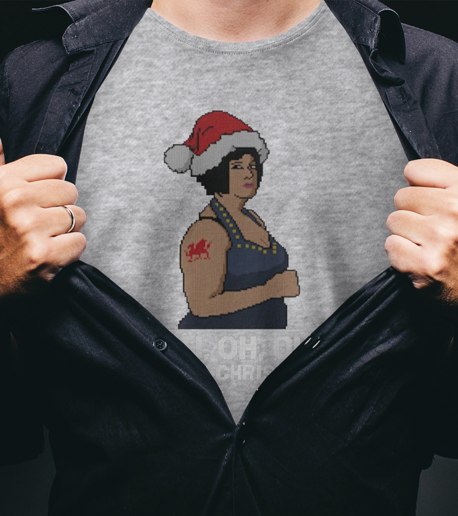 Nessa Oh Oh Oh Merry Christmas Santa Hat Jumper T-Shirt