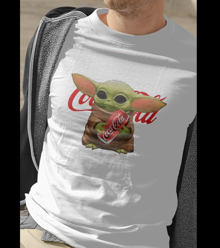 Baby Yoda Holding Coca Cola Iconic Red T-Shirt